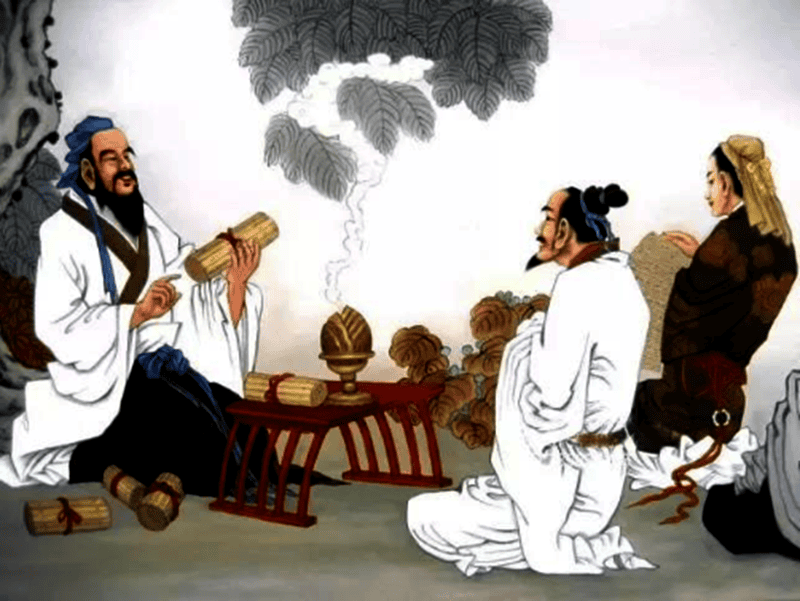 Bậc trí giả nhìn xa trông rộng, ví như cách Khổng Tử dạy hai học trò đều ẩn chứa sự tu dưỡng, lòng bao dung của ông với thiên hạ. (Ảnh: wikipedia.org)